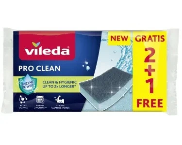 VİLEDA PRO CLEAN 2+1Lİ FREE SÜNGER DÜZ ürün görseli 1