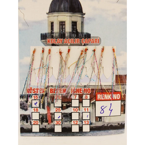 ÇAPARİ İSTAVRİT KOLAY AÇILIR 10 İĞNE RENK 84