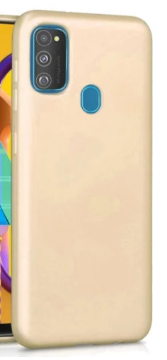 Samsung Galaxy M31 Ruber Case Yumuşak Slikon Kılıf Gold