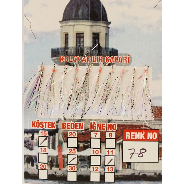 ÇAPARİ İSTAVRİT KOLAY AÇILIR 10 İĞNE RENK 78 - Resim 2