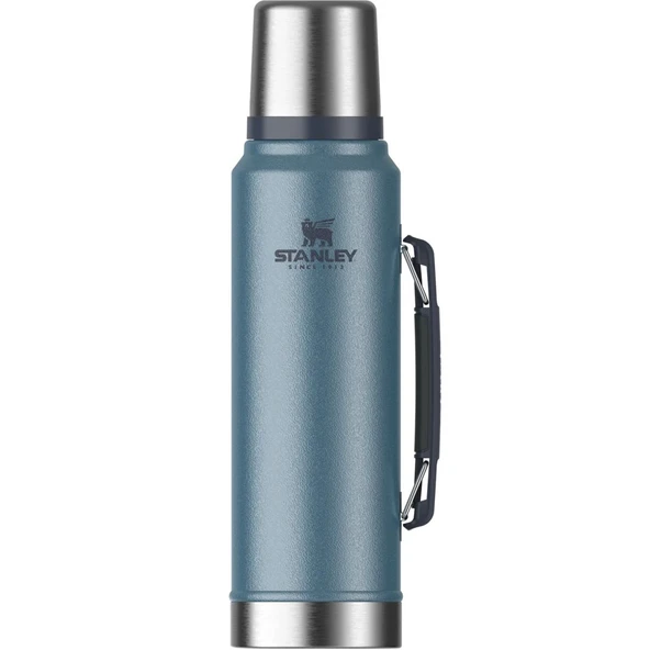 Stanley 10-08266-058 Klasik Vakumlu 1 Litre Çelik Termos - Koyu Mavi