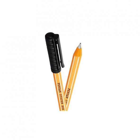 Siyah Tükenmez Kalem Ofispen 1010 Çizgili 60 Adet Pensan Büro Kalemi 60 Adet