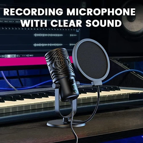 FM1 USB Kondenser Mikrofon - 4