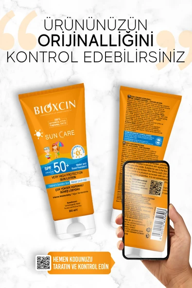 Bioxcin Sun Care Çok Çok Yüksek Korumalı Çocuk Güneş Kremi 50 Spf - % 100 Botanik Aktif 200 ml - Resim 7