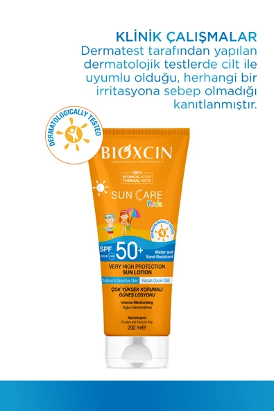 Bioxcin Sun Care Çok Çok Yüksek Korumalı Çocuk Güneş Kremi 50 Spf - % 100 Botanik Aktif 200 ml - Resim 3