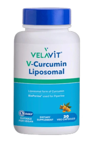 Velavit V-Curcumin Liposomal Takviye Edici Gıda 30 Kapsül ürün görseli