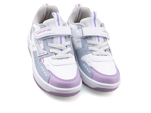 Lambırlent Cırtlı Bağcıklı Unisex Erkek Kız Çocuk Spor Ayakkabı Sneakers 033 - Resim 2