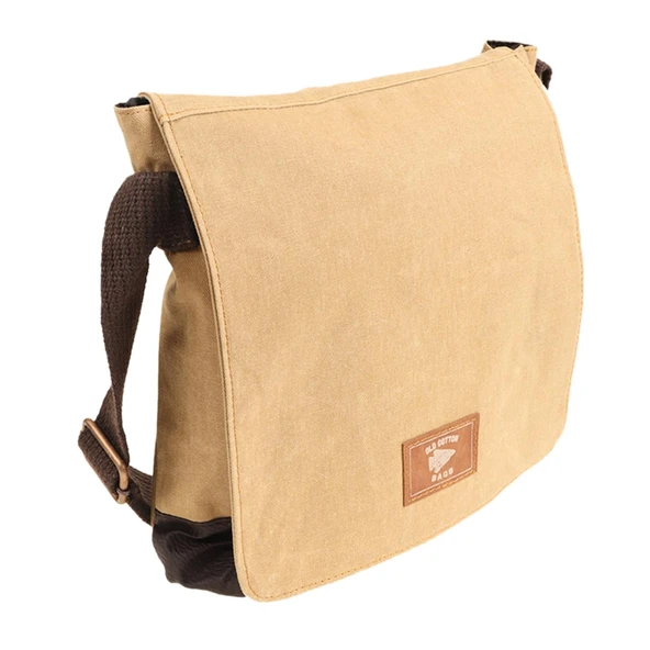 OLD COTTON CARGO UNİSEX SU GEÇİRMEZ OMUZ ÇANTASI 7112 CAMEL - 2