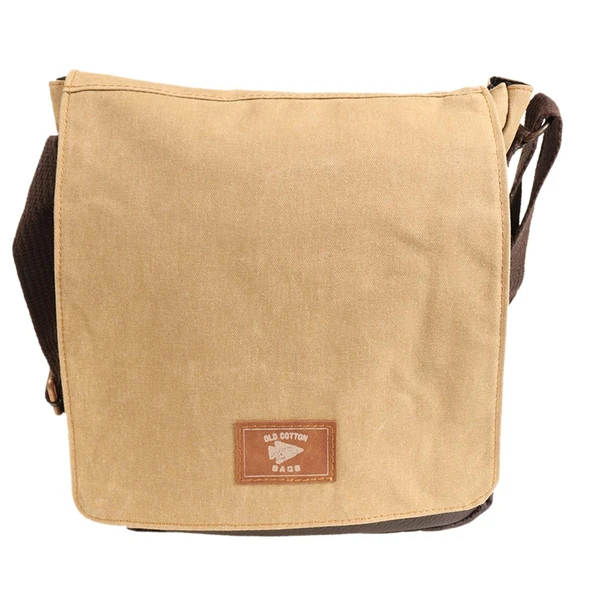 OLD COTTON CARGO UNİSEX SU GEÇİRMEZ OMUZ ÇANTASI 7112 CAMEL - 3