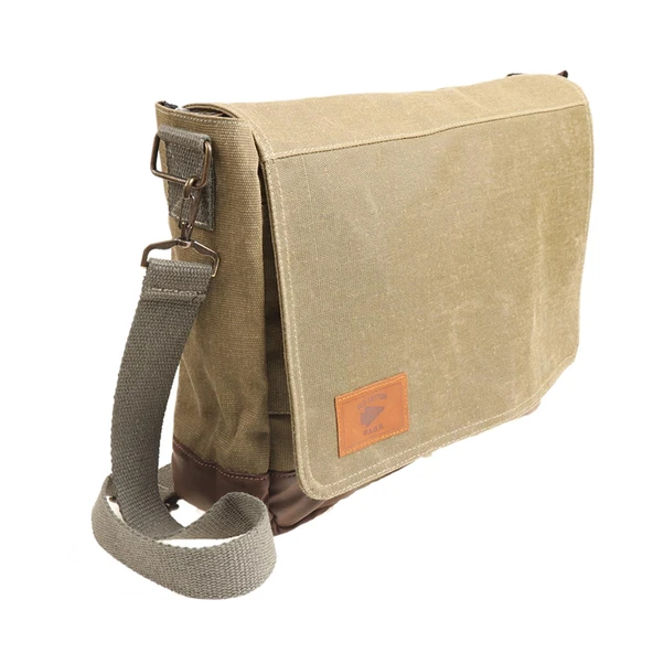 OLD COTTON CARGO 7171 UNISEX SU GEÇİRMEZ LEPTOP OMUZ ÇANTASI CAMEL - 3