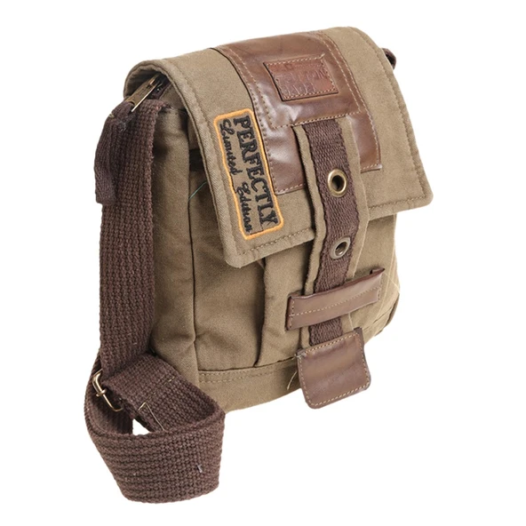 OLD COTTON CARGO UNİSEX OMUZ ÇANTASI 8127 KAHVE - 3