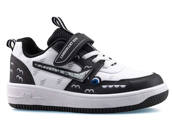 Lambırlent Cırtlı Bağcıklı Unisex Erkek Kız Çocuk Spor Ayakkabı Sneakers 033 - Resim 5