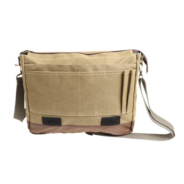 OLD COTTON CARGO 7171 UNISEX SU GEÇİRMEZ LEPTOP OMUZ ÇANTASI CAMEL - 4