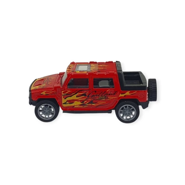 Çek Bırak Araba Metal -K137A7 - Kırmızı - Resim 2