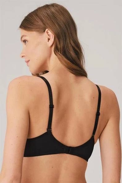 AmoraSecret AmoraSecret Balenli Destekli Dolgulu Askıları Çıkabilen Günlük Klasik T-Shirt Sütyeni - 2