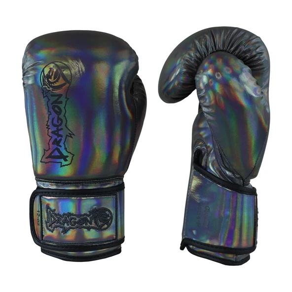 DragonDo 30134-P Glossy Boks Eldiveni Parlak Gri Kick Boks Muay Thai Eldiveni - 1