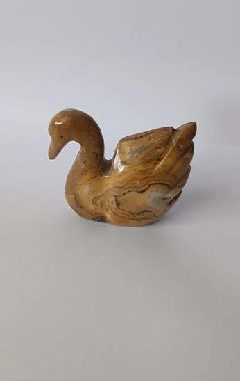 Ördek Oniks Taşı Biblo Mermer Onix Ev Ofis Dekor Masa Süsü - 3