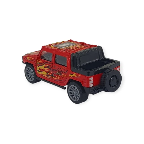 Çek Bırak Araba Metal -K137A7 - Kırmızı - Resim 4