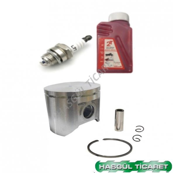 Hsgl Motorlu Testere Husqvarna 359 47mm Piston Buji 2T 100ml Yağ - 4