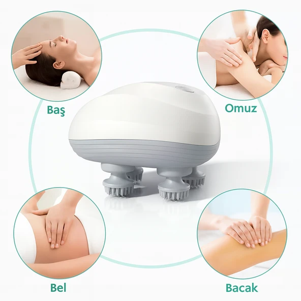 FG03 Kafa Masajı Elektrikli Silikon Kafa Derisi Masaj Aleti - 2