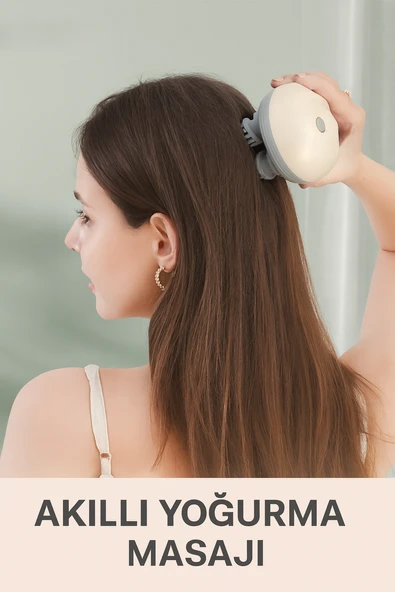 FG03 Kafa Masajı Elektrikli Silikon Kafa Derisi Masaj Aleti - 5