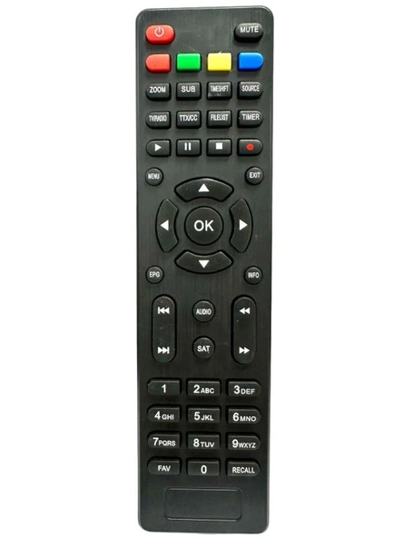 ROSE CRYSTAL Mini HD Uydu Kumanda - Logosuz ürün görseli 1