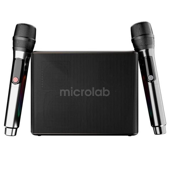 Microlab M60 Vega 100W RGB 2 Adet Kablosuz Mikrofonlu Bluetooth Karaoke Hoparlör (15.000Mah Batarya) ürün görseli 1