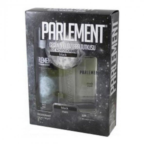 Parlement Black Erkek Parfüm Deodorant Seti