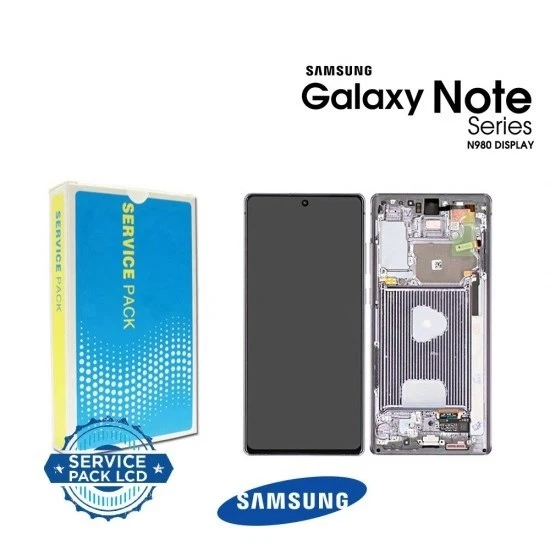 Samsung N980 Note 20 Lcd Ekran Kasalı 100 Kvk Servis Orjinal