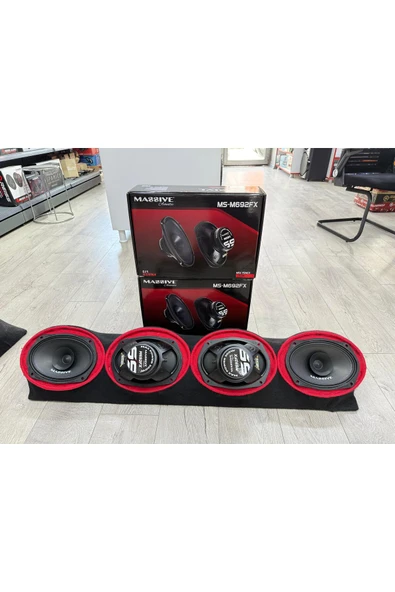 Massive MS-M692FX ÜNİVERSAL DİK CADDE TİPİ PANDİZOTLU TANESİ 300W-120W RMS OVAL 2TK OTO MİDRANGE HOPARLÖR - 2