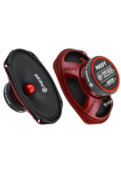 Reiss Rs-M69Y Deprem Serisi Oval Kurşun Göbek 6x9 Oto Midrange Hoparlör Çifti 500W-200W Rms - 2
