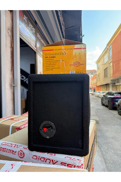Carmon Audio Spl-2.0 Yer Kaplamaz L Port Kabinli 900Wat 300W Rms 20 Cm Subwoofer minik dev Bas - 6