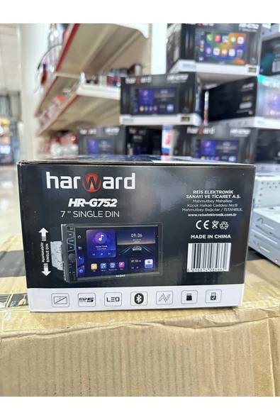 harward Tüm Araçlarla Uyumlu İnce Kasa Carplayli BT FM Geri Görüş Usb Aux Multimedya HR752 2 yıl garantili - 4