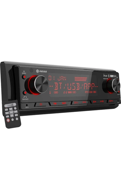 Reiss Audio Rs-mx85dsp dsp işlemcili 3amfi 4v Rca Çıkışlı Profesyonel Oto Teyp rgb Bluetooth-Usb - 3