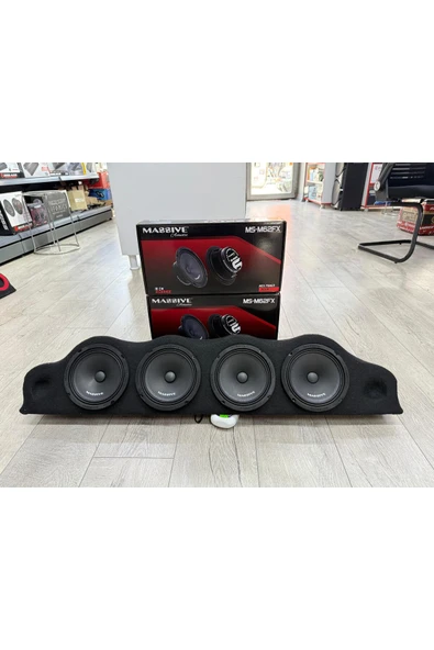 Massive MS-M62FX ÜNİVERSAL DİK CADDE TİPİ PANDİZOTLU TANESİ 300W-120W RMS 16CM 2TK OTO MİDRANGE HOPARLÖR