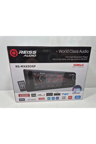 Reiss Oto Teyp – RS-MX85DSP 4x50w – 3 Amfi Çıkışlı , App Kontrollü Tesisat Teybi - 3