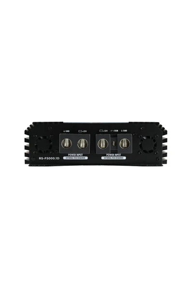 Reiss Audio Rs-F5000.1d Mono Amfi Fanlı Bas Amfisi 1ohm 5000rms- 2 Ohm 2600rms-4ohm 1600rms-bas Kontrollü - 6