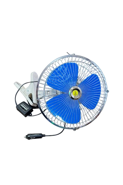 KENT 24 volt Oto Vantiltatör 10inch 25cm Mandallı 24v Çakmaklık Girişli Vantilatör - 2
