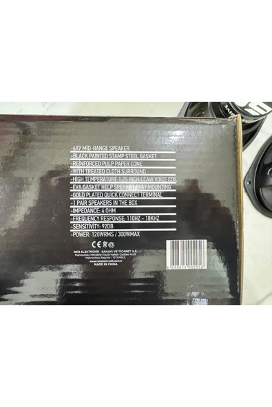 Massive Ms-M692FX Deprem Serisi Oval 6x9 Oto Midrange Hoparlör Çifti 600W-240W Rms kapaklı aksar - 6