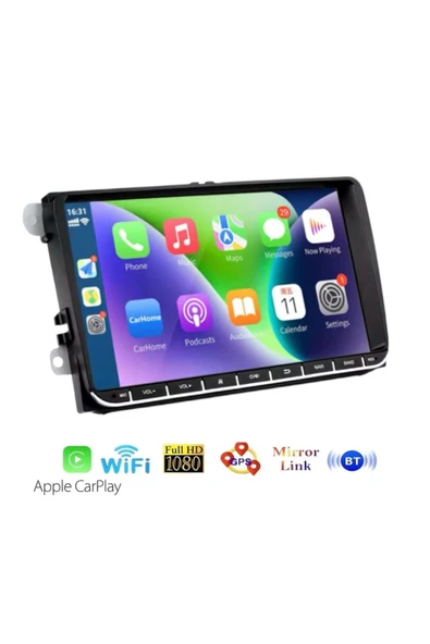 Navigold Vw 9'' inch 4/64gb Volkswagen-Seat-Skoda andriod car playli oto multimedya kamera hediye
