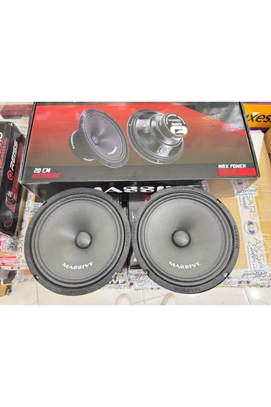 Massive Ms-m82fx 20 Cm Oto Midrange Hoparlör Deprem Serisi Çifti 800w-300w Rms Aksar - 2