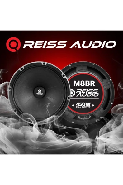 Reiss Rs-m8br Çifti 900wat-400w Rms En Iyisini Isteyenlere Apocalypse Tipi 20 Cm Oto Midrange Hoparlör - 2