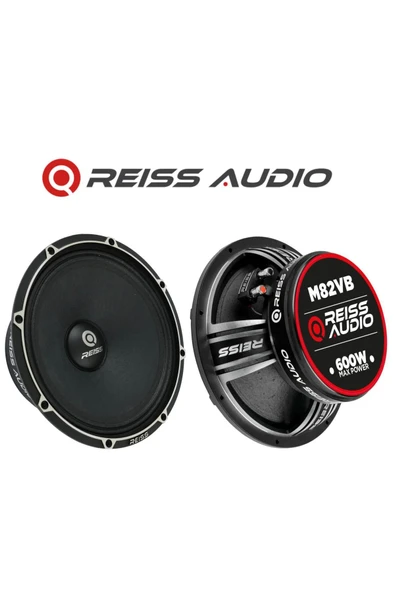 Reiss Audio Rs-M82VB Çifti 1200wat-600w Rms Gelmiş Geçmiş En İyisi 20 Cm Oto Midrange Hoparlör