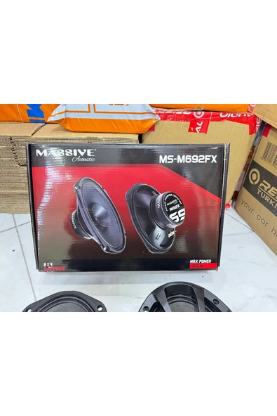 Massive Ms-M692FX Deprem Serisi Oval 6x9 Oto Midrange Hoparlör Çifti 600W-240W Rms kapaklı aksar - 5