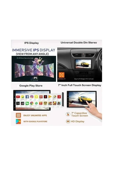 Navigold Kl-958 4gb Ram 64gb Hafıza Android Multimedya Car Playli Double Teyp 7inç Youtube Navigasyon Kamera - 6