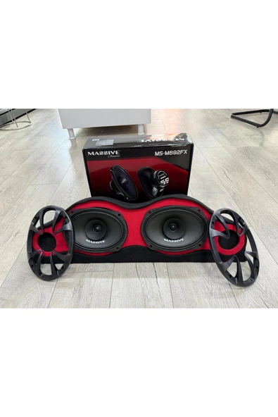 Massive MS-M692FX ÜNİVERSAL DİK CADDE TİPİ PANDİZOTLU TANESİ 300W-120W RMS OVAL OTO MİDRANGE HOPARLÖR