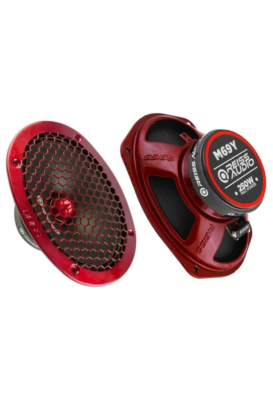 Reiss Rs-M69Y Deprem Serisi Oval Kurşun Göbek 6x9 Oto Midrange Hoparlör Çifti 500W-200W Rms - 3