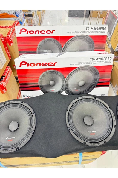 Pioneer üniversal tüm araçlara uyumlu pandizotlu 2takım TS-M2010PRO 20cm oto midrange hoparlör 400wat-180w - 3