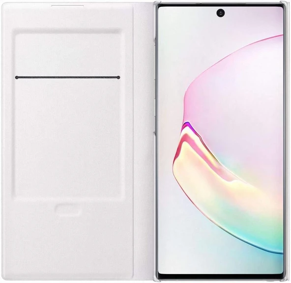 Samsung LED View Kapak EF-NN970 Galaxy Note 10 için, Beyaz Outlet - 4