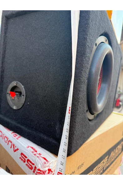 Carmon Audio Spl-2.0 Yer Kaplamaz L Port Kabinli 900Wat 300W Rms 20 Cm Subwoofer minik dev Bas - 3